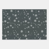 Rustige Feestdagen met rode kruid en snowflakes Inpakpapier Vel (Voorkant 2)