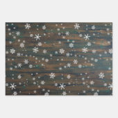 Rustige Feestdagen met rode kruid en snowflakes Inpakpapier Vel (Voorkant)