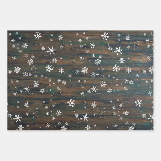 Rustige Feestdagen met rode kruid en snowflakes Inpakpapier Vel (Voorkant)