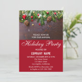 Rustige feestelijke feestdag in Red Company Kaart (Staand voorkant)