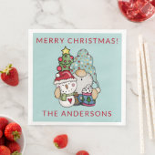 Rustige feestelijke feestelijke feestdag servet (Insitu)