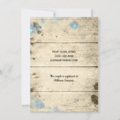 Rustige Firefly & String Lights Wedding Reception Kaart (Achterkant)