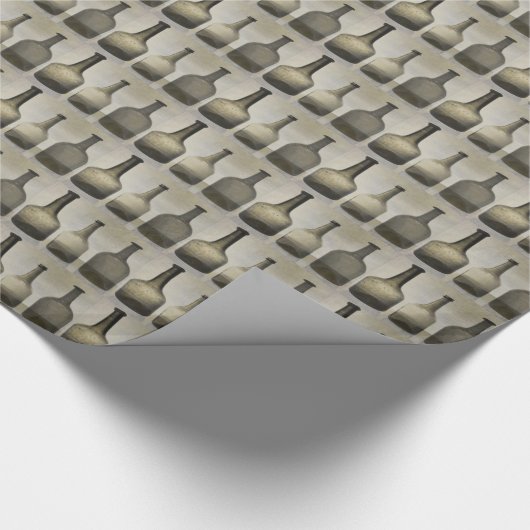 Rustige flesjes, nog levenspatroon cadeaupapier (Hoek)