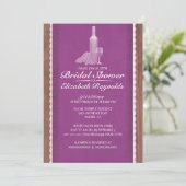 Rustige flessen Bridal Shower Invitations Kaart (Staand voorkant)