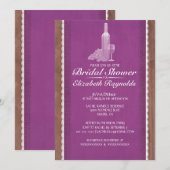 Rustige flessen Bridal Shower Invitations Kaart (Voorkant / Achterkant)