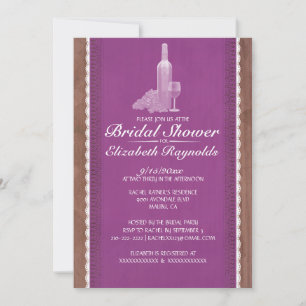 Rustige flessen Bridal Shower Invitations Kaart