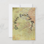 Rustige  Floral bespaart de datum (Voorkant)