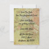 Rustige  Floral bespaart de datum (Achterkant)