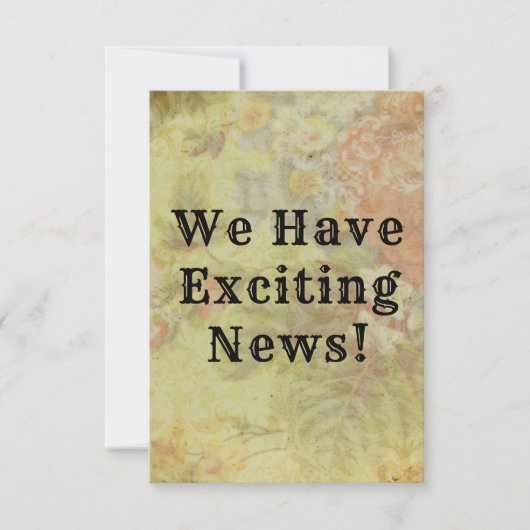 Rustige Floral bespaart de datum (Voorkant)