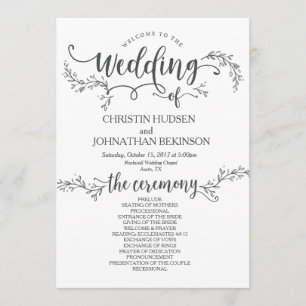 Rustige Floral bruiloft met kaart 5x7 design