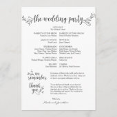 Rustige Floral bruiloft met kaart 5x7 design (Achterkant)