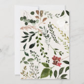 Rustige floral en antilers bruiloft bogundy (Achterkant)