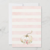 Rustige Floral Herfst White Pumpkin 1/23/13 Kaart (Achterkant)