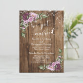 Rustige Floral lichten hebben we alleen gehuwde on Kaart (Staand voorkant)