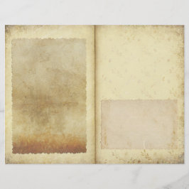 Rustige Floral Parchment Style Journal Pagina