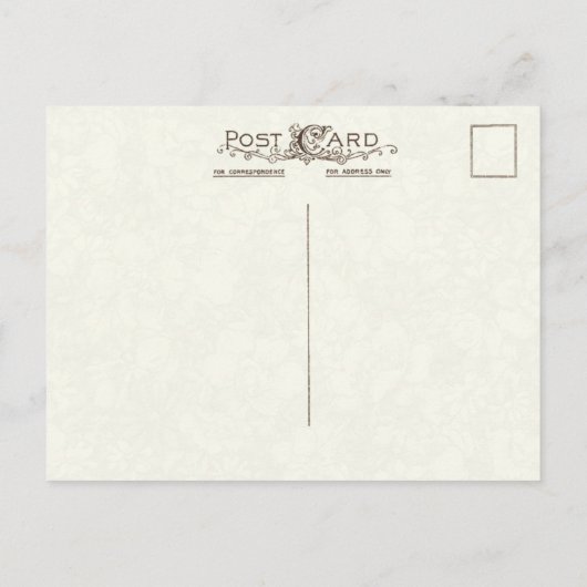 Rustige Floral Valentijn met hart Briefkaart (Achterkant)