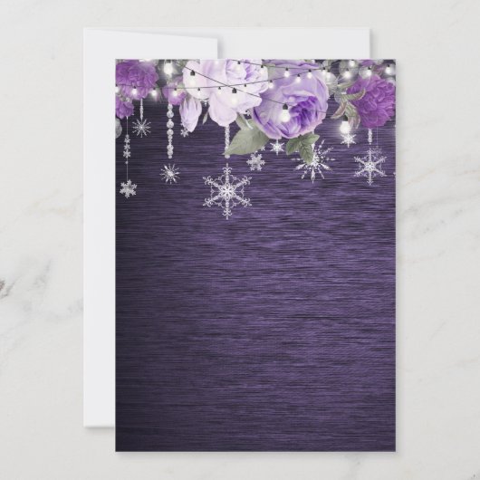 Rustige florale bruiloft met uitzondering van de d aankondiging (Achterkant)