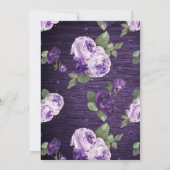 Rustige florale bruiloft met uitzondering van de d aankondiging (Achterkant)