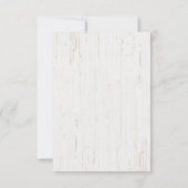 rustige florale decor | Baptisme-uitnodiging Kaart (Achterkant)