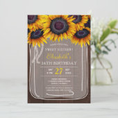 Rustige florale elegant zoete 16-jarige verjaardag (Staand voorkant)