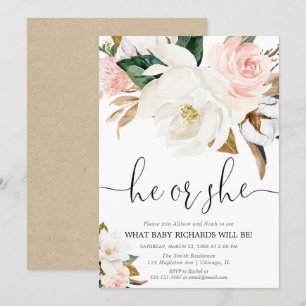 Rustige florale geslachtsdelen onthullen, witte ro kaart