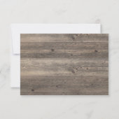 Rustige  florale Lila Bouquet RSVP Kaart (Achterkant)