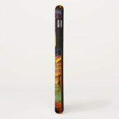 Rustige florale zonnebloemen gele schuurhoutmonogr Case-Mate iPhone case (Achterkant/links)