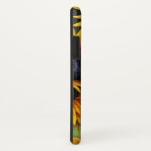 Rustige florale zonnebloemen gele schuurhoutmonogr Case-Mate iPhone case (Achterkant/rechts)