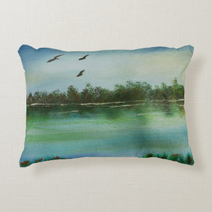 Rustige Florida rivier Accent Kussen