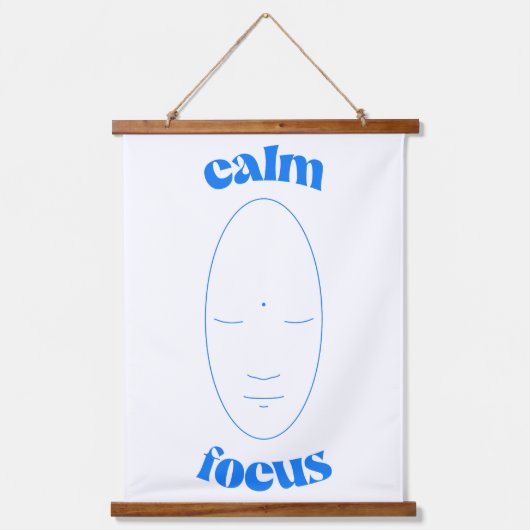 Rustige focus hangend wandkleed (Voorkant)