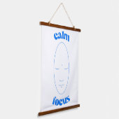 Rustige focus hangend wandkleed (Gebogen)