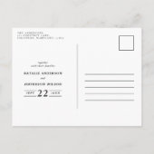 Rustige Foliage Farmhouse Wedding-uitnodiging Aankondigingskaart (Achterkant)