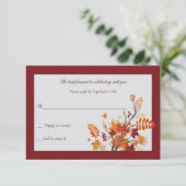 Rustige Foliage RSVP-kaart Kaart (Staand voorkant)