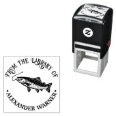 Rustige Forel, Vishaak Bibliotheek Boeknaam Zelfinktende Stempel (In situ)