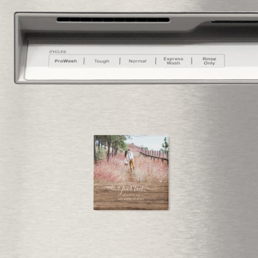 Rustige FOTO COLLAGE Cadeautekst Unieke unieke tek Magneet (Insitu (Vaatwasser))