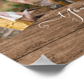 Rustige FOTO COLLAGE Cadeautekst Unieke unieke tek Poster (Hoek)