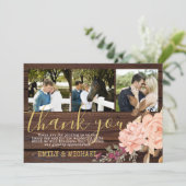 Rustige FOTO Dank u Kaarten voor Rozen (Staand voorkant)