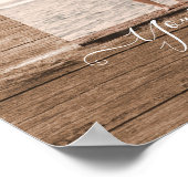 Rustige FOTO geeft aangepaste tekstvrienden Poster (Hoek)