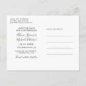 Rustige fotobruiloft met zonnebloem, met uitzonder aankondigingskaart (Achterkant)