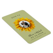 Rustige fotobruiloft met zonnebloem, met uitzonder magneet (Rechterzijde)