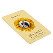 Rustige fotobruiloft met zonnebloem, met uitzonder magneet (Rechterzijde)