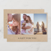 Rustige fotocollage-fotografie-cadeaubon (Voorkant / Achterkant)