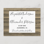 Rustige fotocollage slaat de datum op briefkaart (Achterkant)