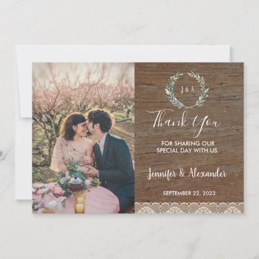 Rustige foto's bruiloft met foto's (Voorkant)