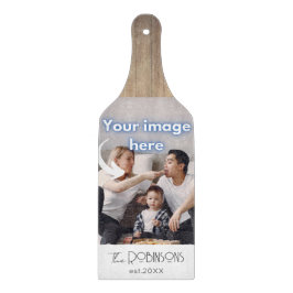 Rustige fotosjabloon Aangepaste kalligrafie Snijplank