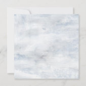 Rustige franse botanica Wedding Invitation Kaart (Achterkant)