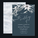 Rustige franse botanica Wedding Invitation Kaart<br><div class="desc">Ons droombloemige collectie is voorzien van acrylpenseelstreken in blauw en hemelblauw met grijze foliage illustraties die romantisch gevoel brengen voor alle items die zich verspreiden over de trouwbenodigdheden,  kantoorbenodigdheden en persoonlijke artikelen.</div>