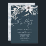 Rustige franse botanica Wedding Invitation Kaart<br><div class="desc">Ons droombloemige collectie is voorzien van acrylpenseelstreken in blauw en hemelblauw met grijze foliage illustraties die romantisch gevoel brengen voor alle items die zich verspreiden over de trouwbenodigdheden,  kantoorbenodigdheden en persoonlijke artikelen.</div>