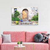 Rustige Franse Gîte in Bretagne Frankrijk Canvas Afdruk (Insitu (Woonkamer))