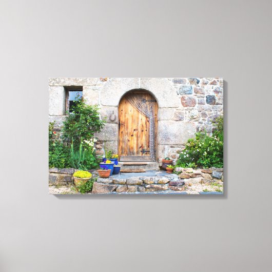 Rustige Franse Gîte in Bretagne Frankrijk Canvas Afdruk (Voorkant)